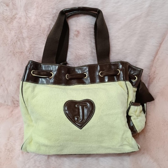 Juicy Couture Daydreamer Bag Purse Tote Authentic Vintage Bow Ribbon Couturists - Picture 2 of 8